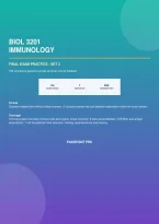 BIOL 3201 Immunology Final Exam Practice Set 2 &ndash; 150 Questions &plus; Answer Key