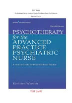 TEST BANK Psychotherapy for the Advanced Practice Psychiatric Nurse &lpar;3RD ED&rpar; Kathleen Wheeler