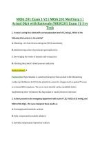 NRSG 201 Exam 1 V2 &vert; NRSG 201 Med Surg 1 &vert; &NewLine;Actual Q&A with Rationale &lpar;NRSG201 Exam 1&rpar; &vert; Ivy &NewLine;Tech 