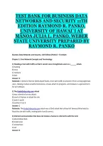 Business Data Networks and Security&comma; 11th Edition &ndash; Original Study Guide & Practice Questions by Raymond R&period; Panko & Julia L&period; Panko