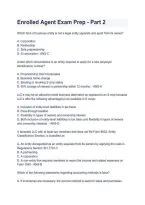 Enrolled Agent Exam Prep Part 2 &ndash; Questions and Answers&comma; Practice Test & Study Guide