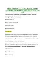 NRSG 201 Exam 2 V3 &vert; NRSG 201 Med Surg 1 &vert; &NewLine;Actual Q&A with Rationale &lpar;NRSG201 Exam 2&rpar; &vert; Ivy &NewLine;Tech 