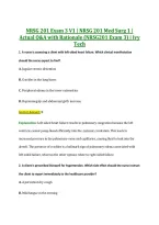 NRSG 201 Exam 3 V1 &vert; NRSG 201 Med Surg 1 &vert; &NewLine;Actual Q&A with Rationale &lpar;NRSG201 Exam 3&rpar; &vert; Ivy &NewLine;Tech