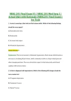 NRSG 201 Final Exam V1 &vert; NRSG 201 Med Surg 1 &vert; &NewLine;Actual Q&A with Rationale &lpar;NRSG201 Final Exam&rpar; &vert; &NewLine;Ivy Tech 