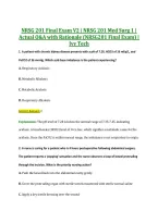 NRSG 201 Final Exam V2 &vert; NRSG 201 Med Surg 1 &vert; &NewLine;Actual Q&A with Rationale &lpar;NRSG201 Final Exam&rpar; &vert; &NewLine;Ivy Tech