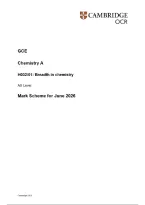 OCR GCE AS Level  paper 1&NewLine;Chemistry A&NewLine;H032&sol;01&colon; Breadth in chemistry&NewLine;Mark Scheme for June 2026