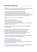 Prometric CNA Test &ndash; Questions and Answers&comma; Practice Test & Study Guide
