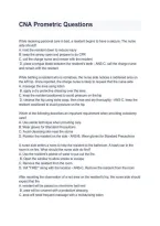 CNA Prometric Questions &ndash; Questions and Answers&comma; Practice Test & Study Guide