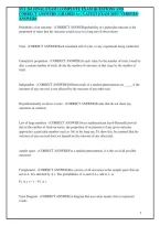 STA 261 FINAL EXAM &vert; COMPLETE EXAM QUESTIONS AND CORRECT ANSWERS &vert; GRADED A&plus; &vert; LATEST EXAM 2025 &vert; VERIFIED ANSWERS&NewLine;