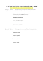 NR507 Midterm Exam Review Chamberlain College of Nursing