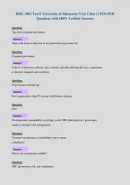 IDSC 3001 Test E University of Minnesota-Twin Cities &vert; UPDATED&NewLine;Questions with 100&percnt; Verified Answers