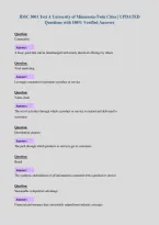 IDSC 3001 Test A University of Minnesota-Twin Cities &vert; UPDATED&NewLine;Questions with 100&percnt; Verified Answers