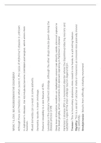 NR 507 Week 7 CNS Neurodegenerative Disorders Review 