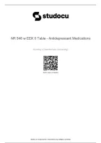 NR 546 Week 5 Antidepressant Medications Table Review 