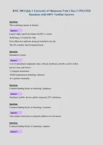 IDSC 3001 Quiz 1 University of Minnesota-Twin Cities &vert; UPDATED&NewLine;Questions with 100&percnt; Verified Answers