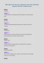 IDSC 3001 Test B University of Minnesota-Twin Cities &vert; UPDATED&NewLine;Questions with 100&percnt; Verified Answers