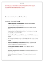 PENNSYLVANIA EMISSIONS INSPECTOR CERTIFICATION  EXAM &NewLine;QUESTIONS LATEST VERSION 2026 - 2027
