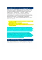 Anticoagulants&NewLine;Anticoagulant Medications&NewLine;eDapt Pharmacology&NewLine;Anticoagulant Study Guide
