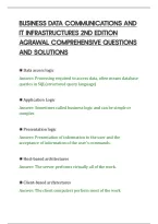 BUSINESS DATA COMMUNICATIONS AND&NewLine;IT INFRASTRUCTURES 2ND EDITION&NewLine;AGRAWAL COMPREHENSIVE QUESTIONS&NewLine;AND SOLUTIONS&NewLine;