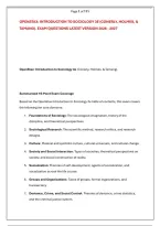 OPENSTAX&colon; INTRODUCTION TO SOCIOLOGY 3E &lpar;CONERLY&comma; HOLMES&comma; & &NewLine;TAMANG&rpar;&period; EXAM QUESTIONS LATEST VERSION 2026 - 2027