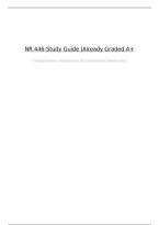 NR 446-Study Guide &vert;Already Graded A&plus;