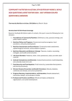 COMMUNITY NUTRITION IN ACTION&comma; 8TH EDITION BY MARIE A&period; BOYLE &NewLine;2026 QUESTIONS LATEST EDITION 2026 &ndash; 2027 VERSION SOLVED &NewLine;QUESTIONS & ANSWERS