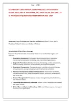 RESPIRATORY CARE&colon; PRINCIPLES AND PRACTICE&comma; 4TH EDITION BY &NewLine;DEAN R&period; HESS&comma; NEIL R&period; MACINTYRE&comma; WILLIAM F&period; GALVIN&comma; AND SHELLEY &NewLine;C&period; MISHOE EXAM QUESTIONS LATEST VERSION 2026 - 2027