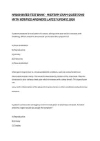 NR509 BATES TEST BANK - MIDTERM EXAM QUESTIONS WITH VERIFIED ANSWERS LATEST UPDATE 2026