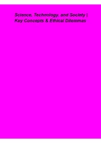 Science&comma; Technology&comma; and Society &ndash; Key Concepts & Ethical Dilemmas 2026&sol;2027