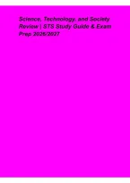 Science&comma; Technology&comma; and Society Review &ndash; STS Study Guide & Exam Prep 2026&sol;2027