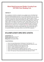 Rhode Island Journeyman Plumber Licensing Exam &NewLine;2027&sol;2028 &vert; State Plumbing Code 