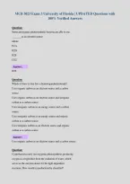 MCB 3023 Exam 3 University of Florida &vert; UPDATED Questions with&NewLine;100&percnt; Verified Answers&NewLine;