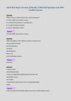 MCB 3023 Final University of Florida &vert; UPDATED Questions with 100&percnt;&NewLine;Verified Answers