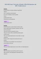 MCB 3023 Exam 1 University of Florida &vert; UPDATED Questions with&NewLine;100&percnt; Verified Answers