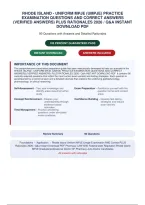 RHODE ISLAND - UNIFORM MPJE &lpar;UMPJE&rpar; PRACTICE&NewLine;EXAMINATION QUESTIONS AND CORRECT ANSWERS&NewLine;&lpar;VERIFIED ANSWERS&rpar; PLUS RATIONALES 2026 &sol; Q&A INSTANT&NewLine;DOWNLOAD PDF