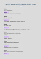MOS 1021 Midterm 1 &vert; UPDATED Questions with 100&percnt; Verified&NewLine;Answers