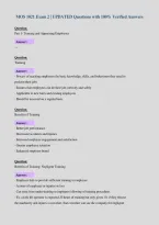 Package Deal FOR MOS 1021 EXAMS with  UPDATED Questions and 100&percnt; Verified Answers