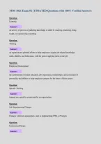 MOS 1021 Exam &num;2 &vert; UPDATED Questions with 100&percnt; Verified Answers&NewLine;
