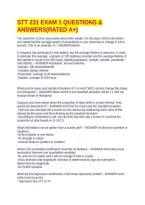 STT 231 EXAM 1 QUESTIONS & ANSWERS&lpar;RATED A&plus;&rpar;