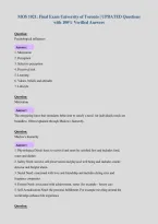 MOS 1021&colon; Final Exam University of Toronto &vert; UPDATED Questions&NewLine;with 100&percnt; Verified Answers