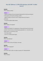 Mos 1021 Midterm 2 &vert; UPDATED Questions with 100&percnt; Verified&NewLine;Answers