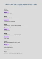 MOS 1023 - final exam &vert; UPDATED Questions with 100&percnt; Verified&NewLine;Answers