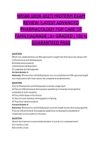 NR566 &lpar;2026-2027&rpar; MIDTERM EXAM REVIEW &sol;LATEST ADVANCED PHARMACOLOGY FOR CARE OF FAMILY&vert;AGRADE &vert; A&plus; GRADED &vert; 100 &percnt; GUARANTEED PASS