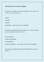 NBE Funeral Service Sciences Pathology 2026 &vert; Study Guide & Exam Review