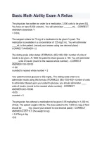 Basic Math Ability Exam A Relias 2026&sol;2027 &vert; Practice Questions & Answers &vert; Study Guide & Exam Prep