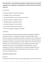 STAT 1000 EXAM &ndash; QUESTIONS AND ANSWERS &vert; VERIFIED AND WELL DETAILED&NewLine;ANSWERS &vert; PLUS RATIONALES &vert; DOWNLOAD AND PASS&vert; LATEST EXAM UPDATE&NewLine;2026&sol;2027