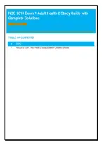 NSG 2610 Exam 1 Adult Health 2 Study Guide with Complete Solutions - Latest Update 2026 300 QUESTIONS