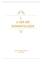 UAskMe DERMATOLOGIE Klinisch eindexamen &lpar;2021GENGE3&rpar; - Samenvatting