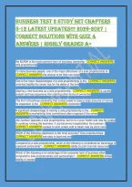 Business Test 2 Study Set Ch 5-12 &vert; Questions & Answers 2026