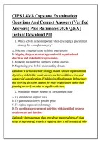 CIPS L4M8 Capstone Examination &NewLine;Questions And Correct Answers &lpar;Verified &NewLine;Answers&rpar; Plus Rationales 2026 Q&A &vert; &NewLine;Instant Download Pdf 